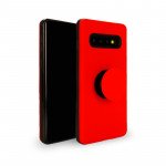 Wholesale Galaxy S10 Pop Up Grip Stand Hybrid Case (Red)